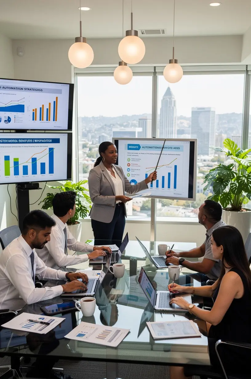 Close-up of a person using a laptop to automate workflow tasks with software applications.