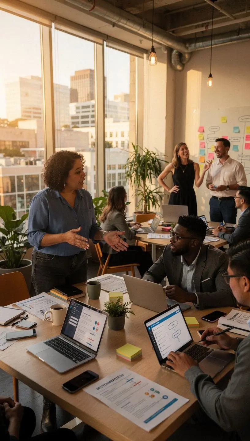 Screenshot of an automation dashboard displaying real-time data and performance metrics.